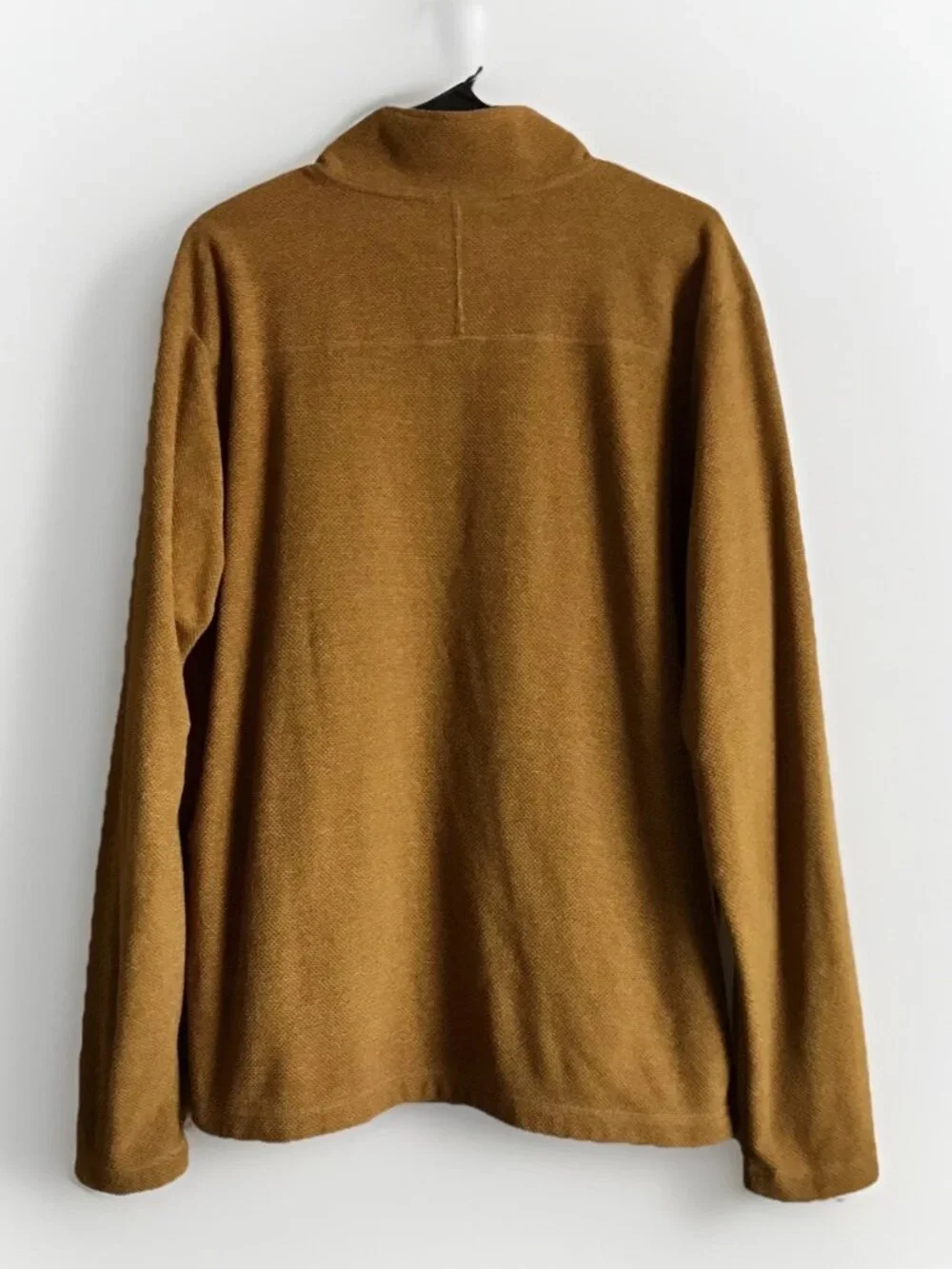The North Face Sweater Brown Pullover 1/4‎ Zip Shirt Fleece Thin Mens Large